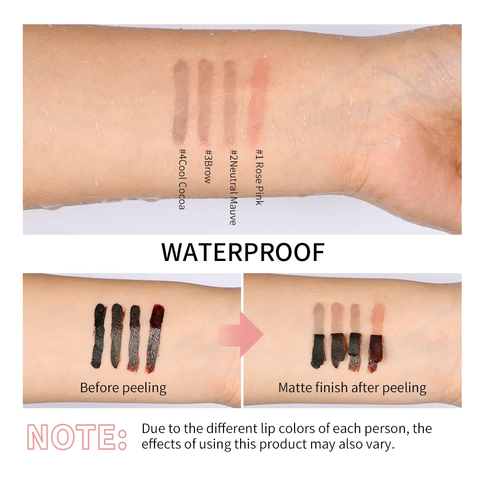 Peel-Off Lip Liner Tattoo Tint - Long-Lasting Matte Lip Stain
