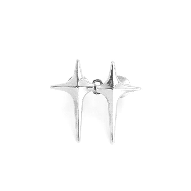 Trendy Cross Star Waist Buckle Adjustable Detachable Pants Clips Waist Tightener Nail-Free Metal Button Snaps for Jeans Decor