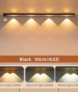 LED Under Cabinet Lights - Motion Sensor, Wireless, 3 Colour Dimmable