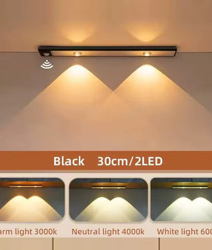 LED Under Cabinet Lights - Motion Sensor, Wireless, 3 Colour Dimmable