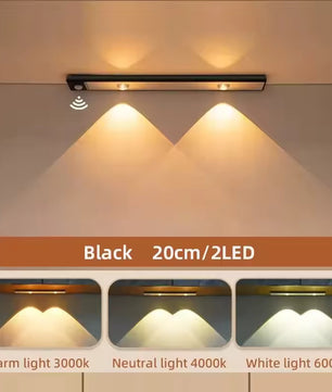 LED Under Cabinet Lights - Motion Sensor, Wireless, 3 Colour Dimmable