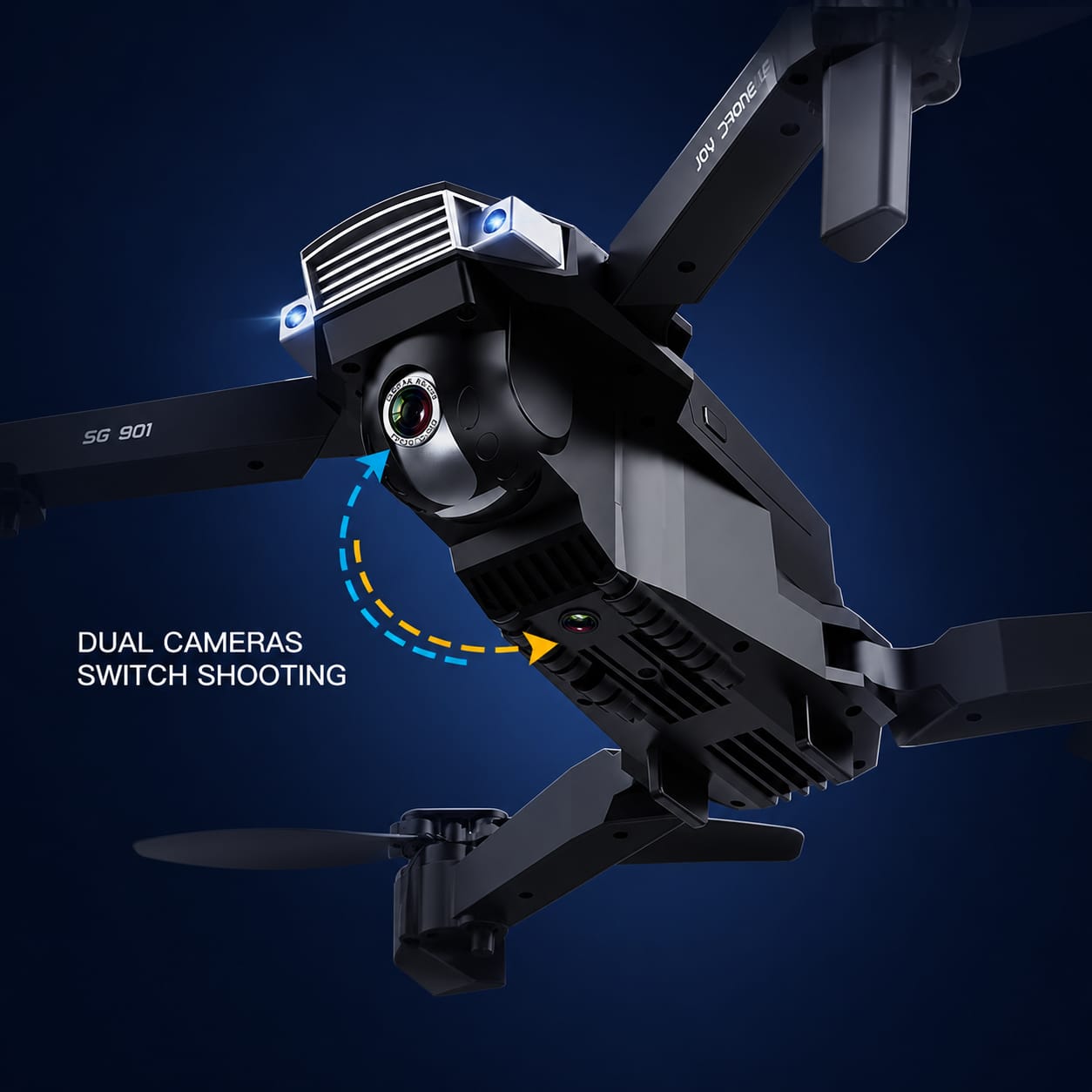 4K HD Dual Camera Foldable Drone With WIFI & Gesture Control