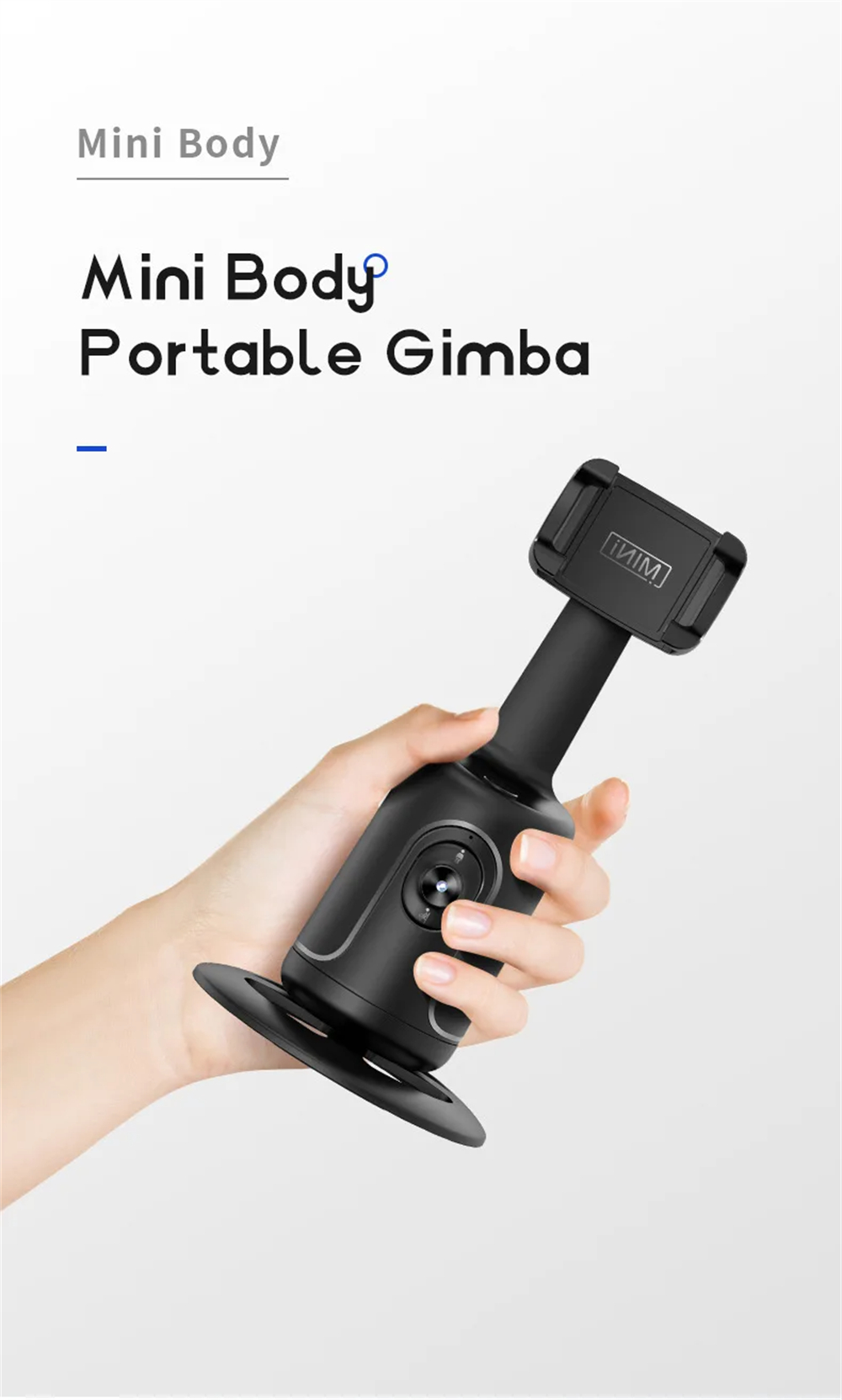360 Auto Face Tracking Gimbal AI Smart Gimbal Face Tracking Auto Phone Holder for Smartphone Video Vlog Live Stabilizer Tripod