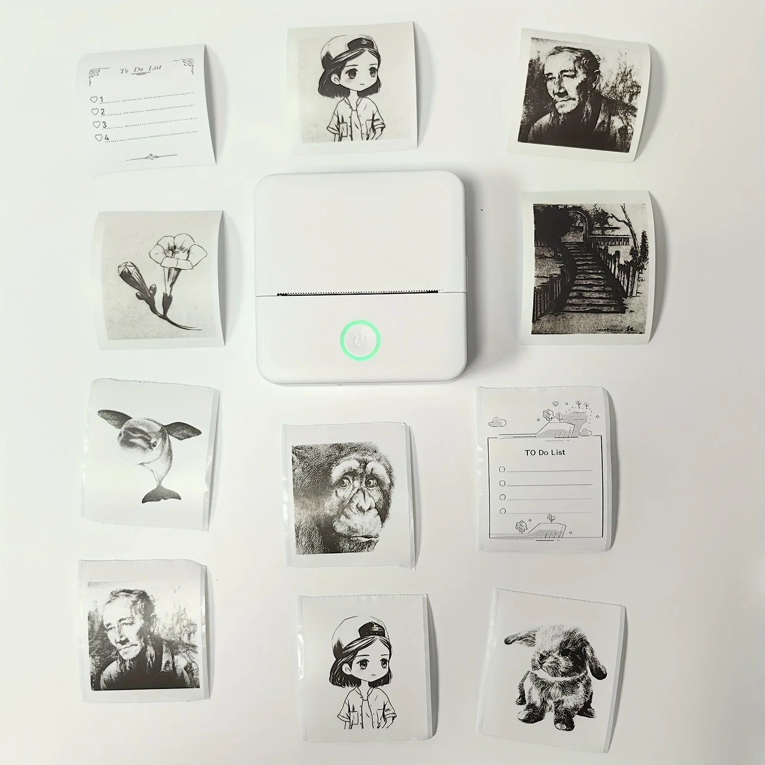 Sticker Printer - Model X6 Print Pods Mini Printer, Bluetooth Thermal Sticker Maker with Rolls Paper | Compatible with Iphone