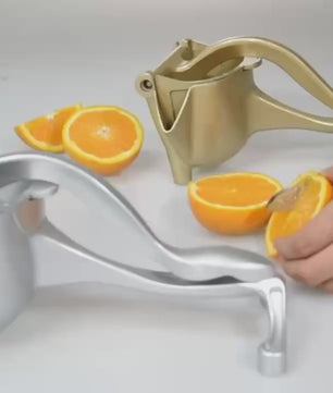 Manual Citrus Juicer - Heavy-Duty Metal Hand Press Squeezer