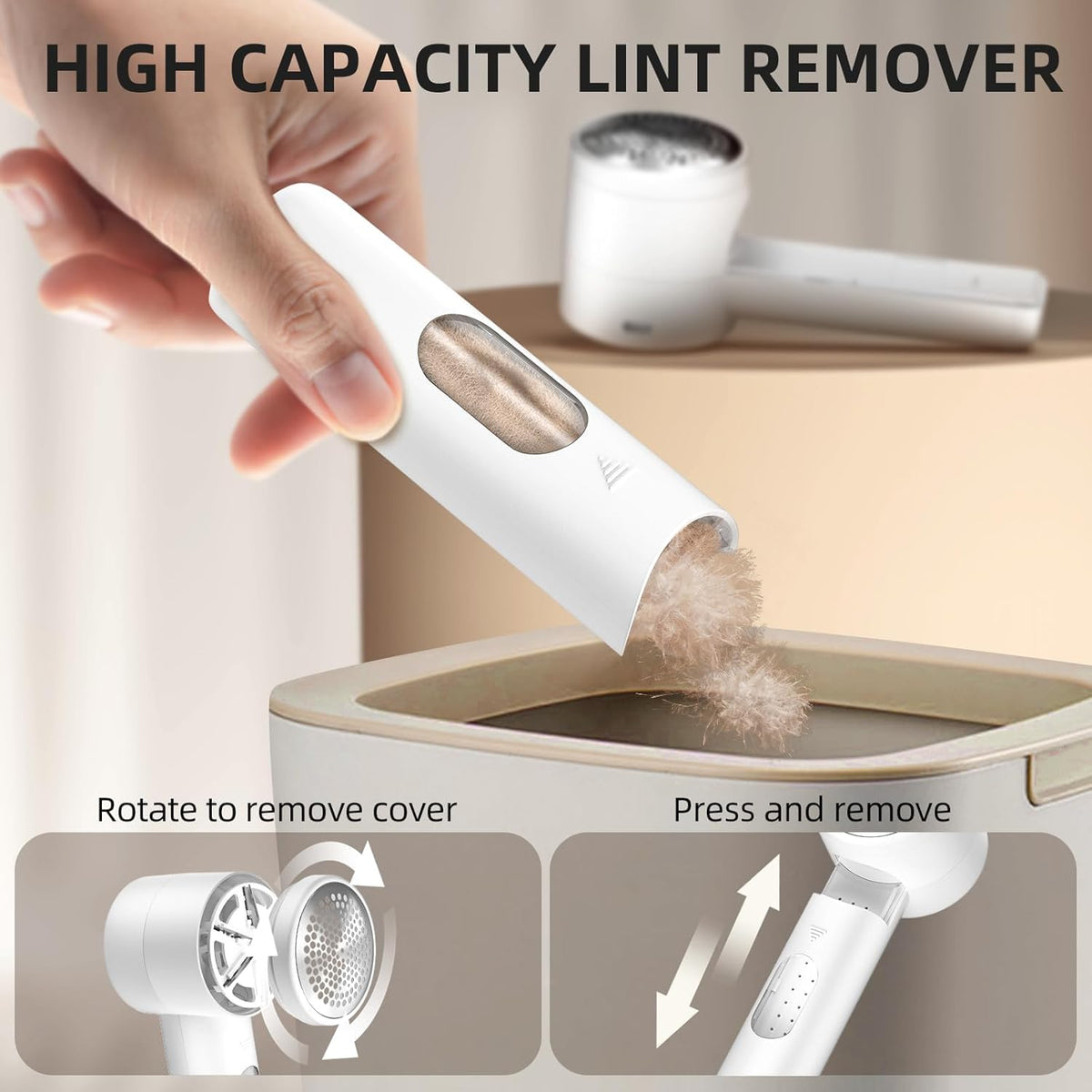 Rechargeable Electric Lint Remover | Fabric Shaver